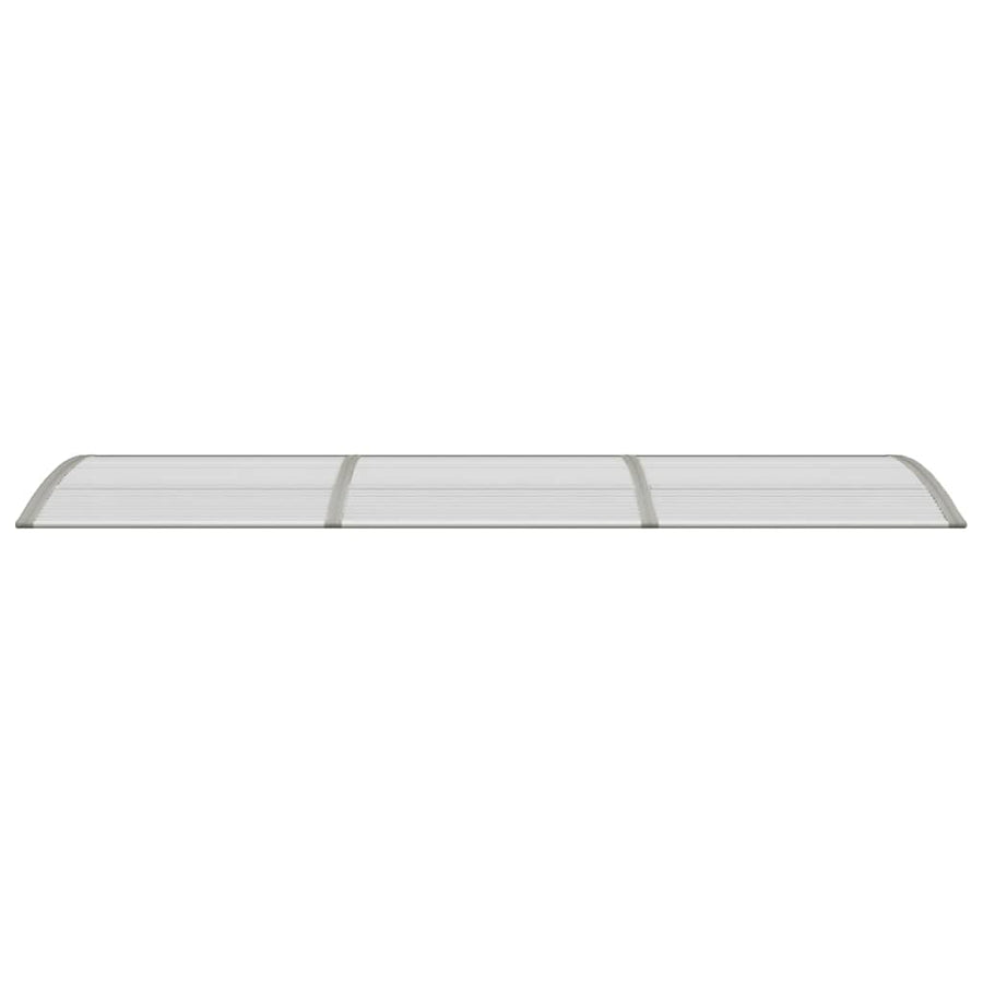 Deurluifel Polycarbonaat 300 x 80 cm Grijs en transparant