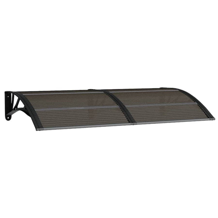 Deurluifel 150x80 cm polycarbonaat zwart 150 x 80 cm Zwart