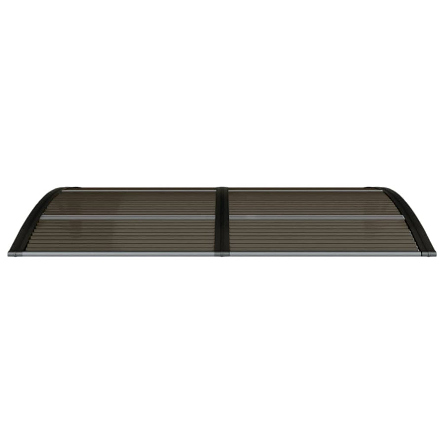 Deurluifel 150x80 cm polycarbonaat zwart 150 x 80 cm Zwart