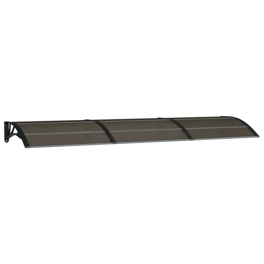 Deurluifel 300x80 cm polycarbonaat zwart 300 x 80 cm Zwart