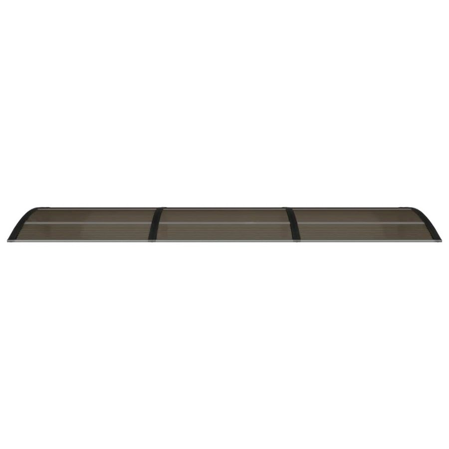Deurluifel 300x80 cm polycarbonaat zwart 300 x 80 cm Zwart