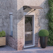 Deurluifel 80x75 cm zwart polycarbonaat