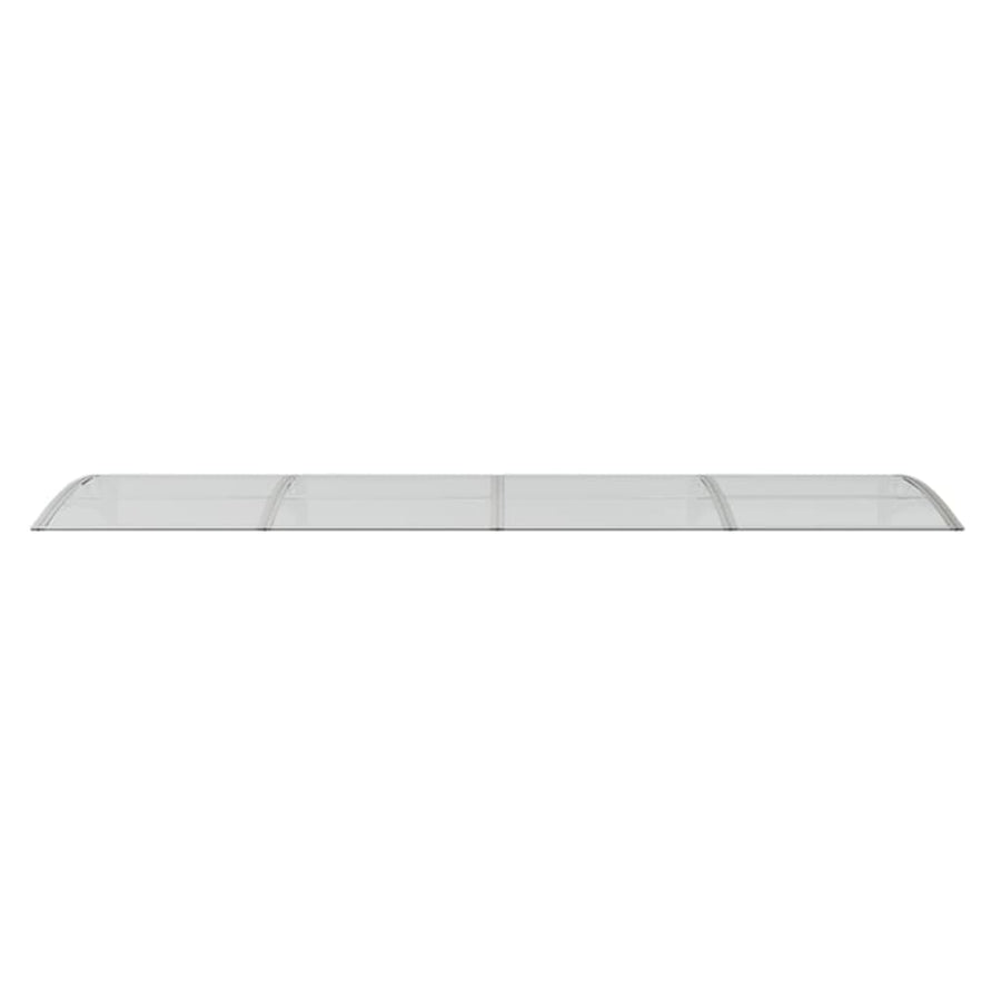 Deurluifel 350X80 Cm Polycarbonaat Grijs En Transparant