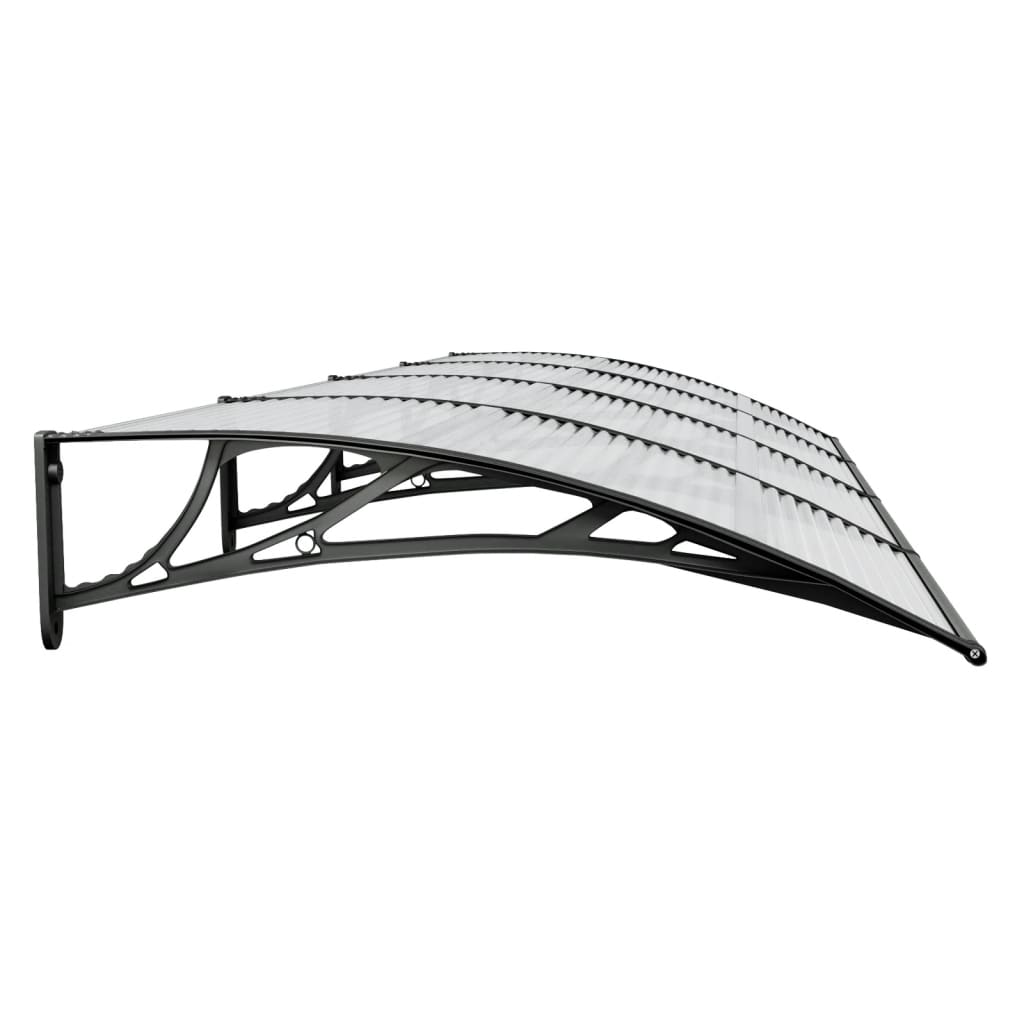 Deurluifel 350X100 Cm Polycarbonaat Zwart