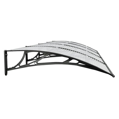 Deurluifel 350X100 Cm Polycarbonaat Zwart