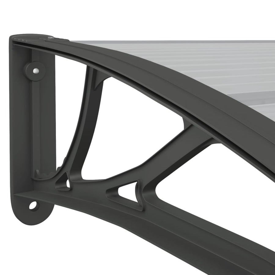 Deurluifel 350X100 Cm Polycarbonaat Zwart
