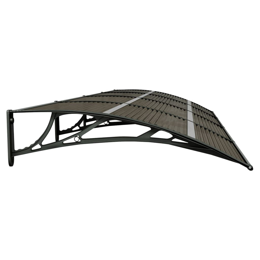 Deurluifel 300X100 Cm Polycarbonaat Zwart