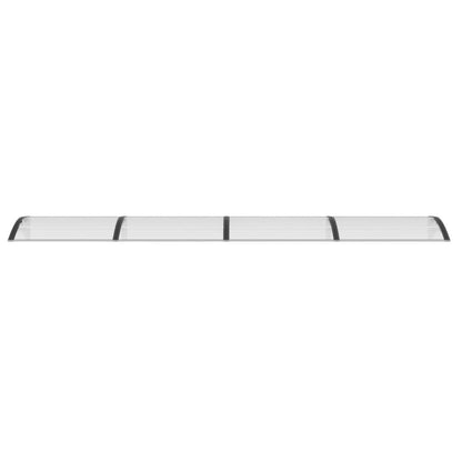 Deurluifel 400X80 Cm Polycarbonaat Zwart En Transparant