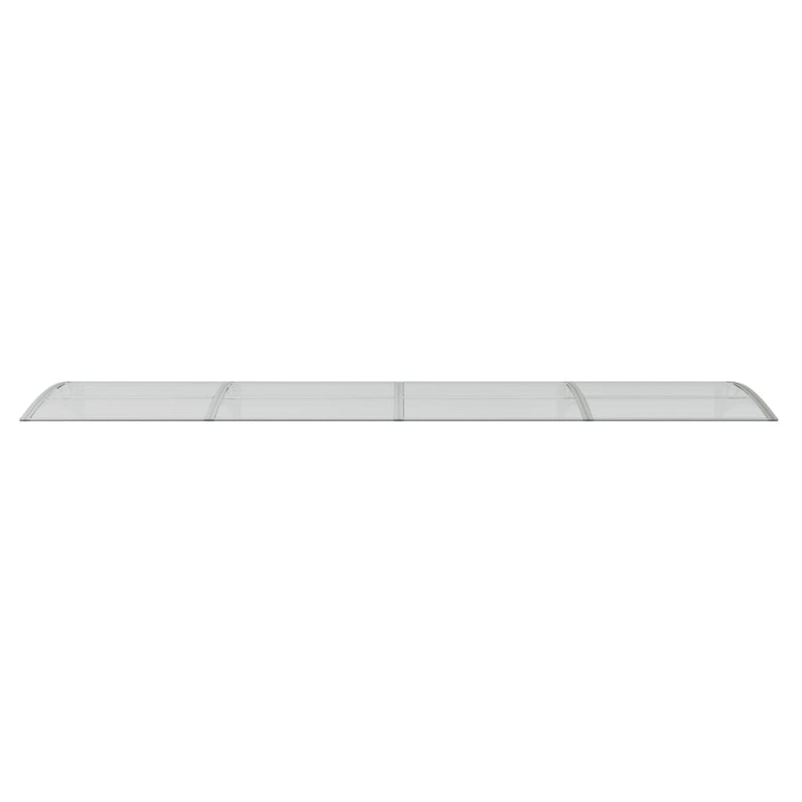 Deurluifel 400X80 Cm Polycarbonaat Grijs En Transparant