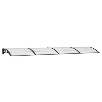 Deurluifel 400X100 Cm Polycarbonaat Zwart