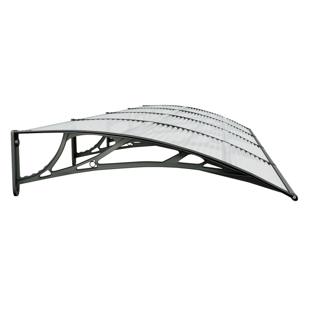 Deurluifel 400X100 Cm Polycarbonaat Zwart
