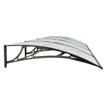 Deurluifel 400X100 Cm Polycarbonaat Zwart