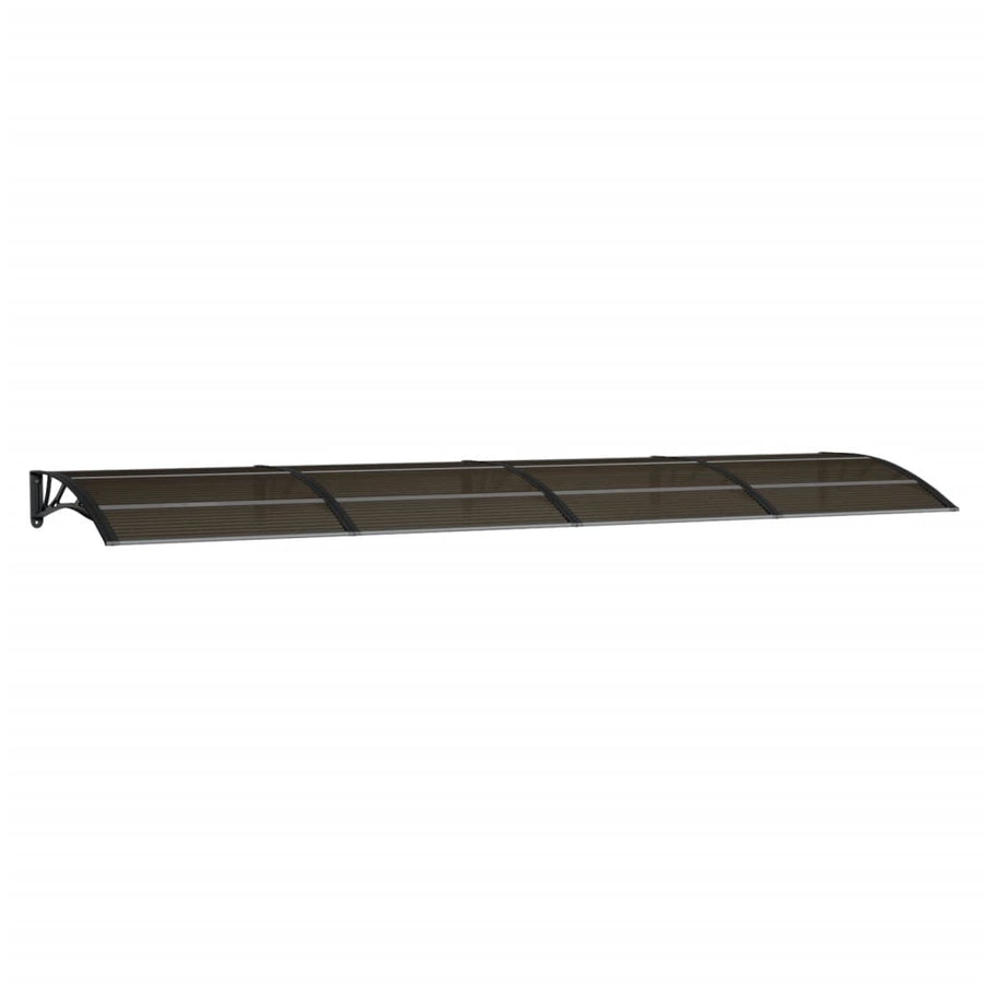 Deurluifel 400X100 Cm Polycarbonaat Zwart