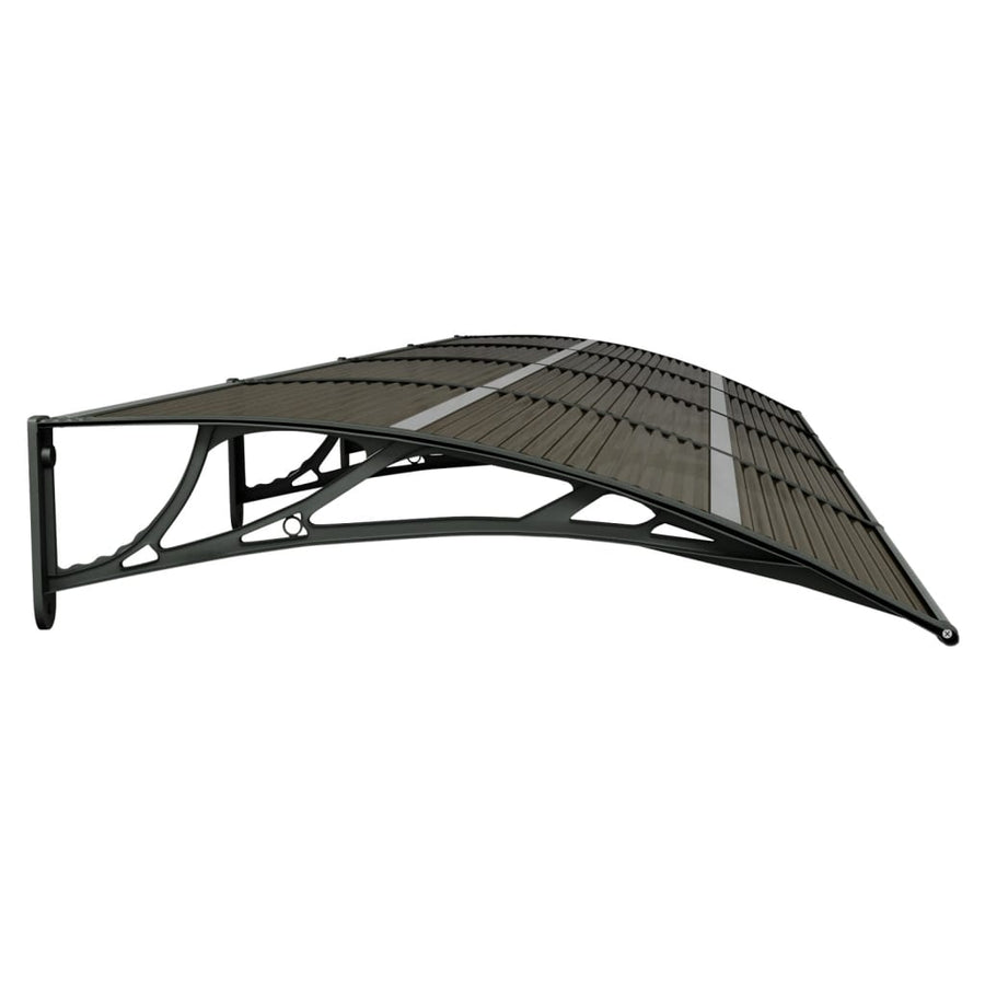 Deurluifel 400X100 Cm Polycarbonaat Zwart