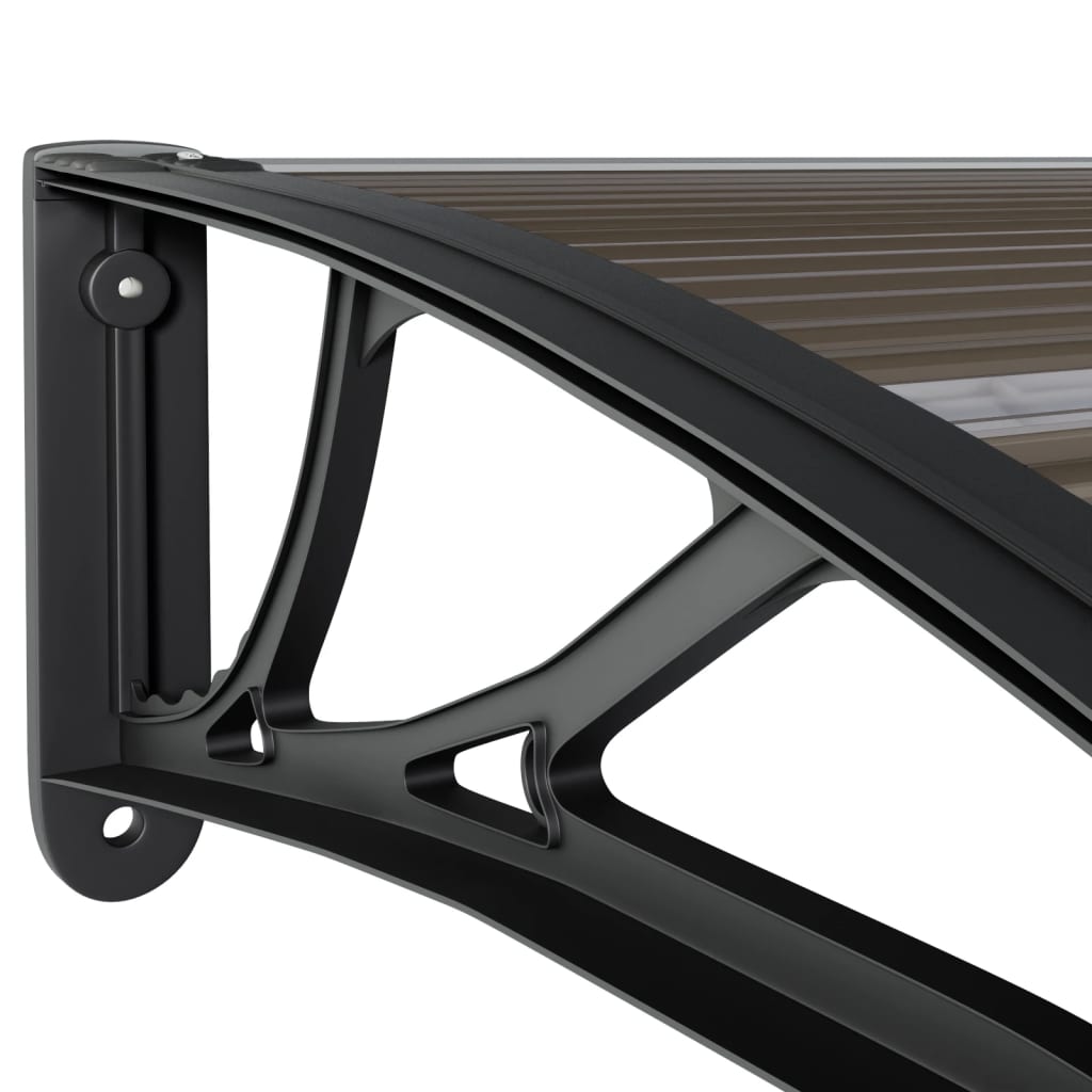 Deurluifel 400X100 Cm Polycarbonaat Zwart