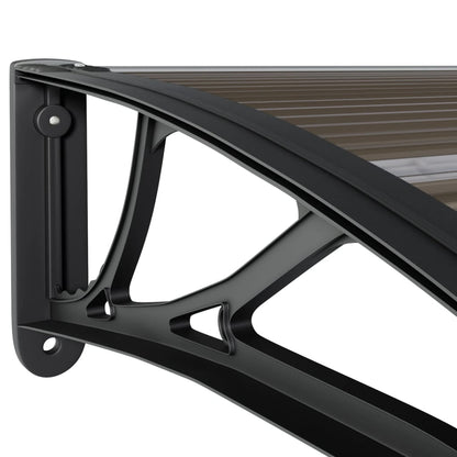 Deurluifel 400X100 Cm Polycarbonaat Zwart