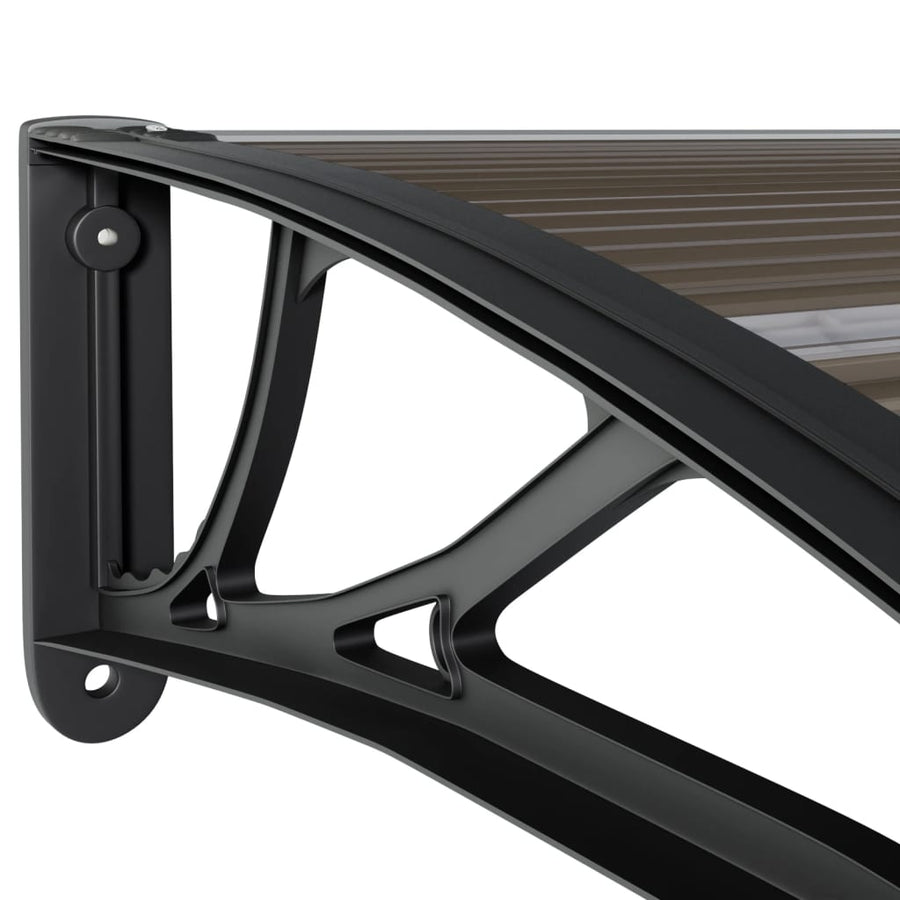 Deurluifel 400X100 Cm Polycarbonaat Zwart