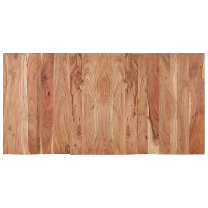 Eettafel 140X70X76 Cm Massief Acaciahout Zwart