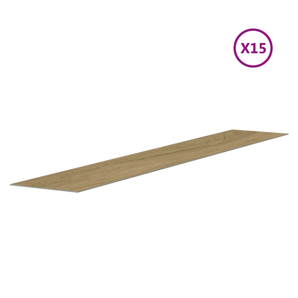 Wandpanelen houtlook 2,06 m² PVC bruin 15 Eikenhout