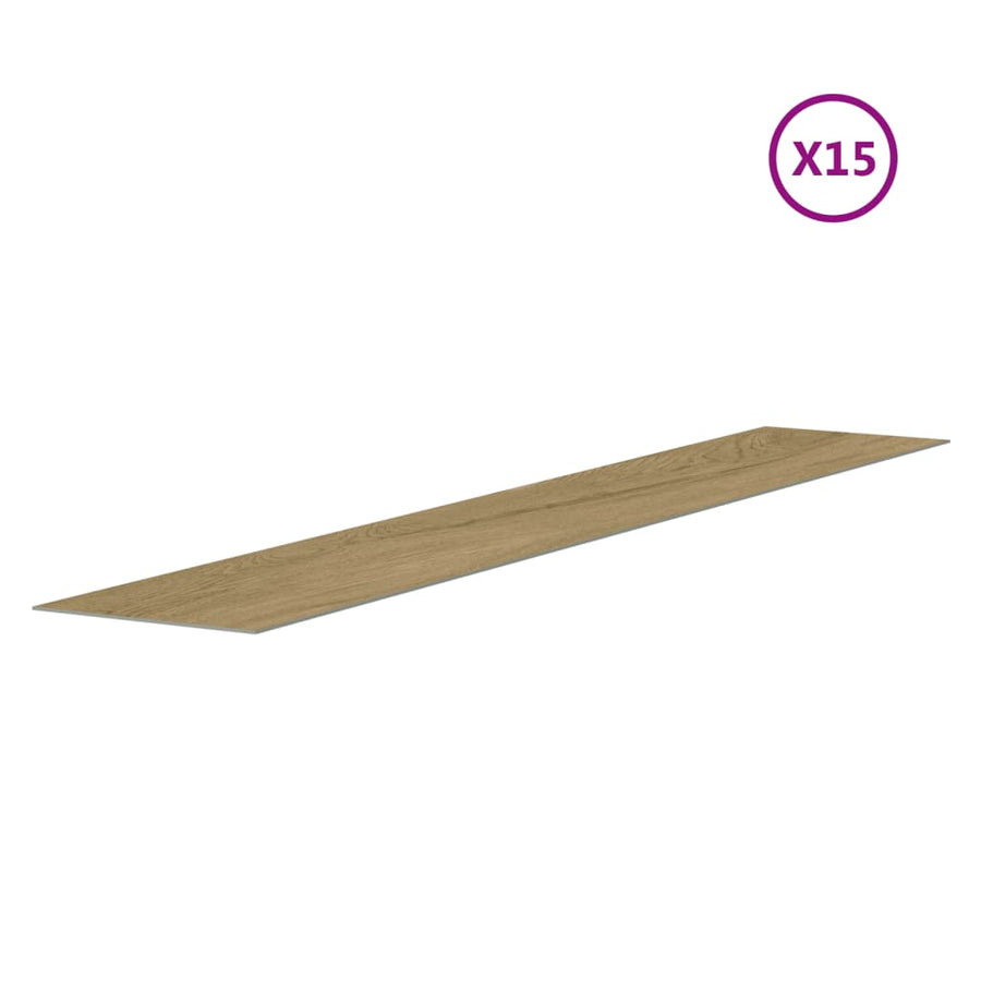 Wandpanelen houtlook 2,06 m² PVC bruin 15 Eikenhout