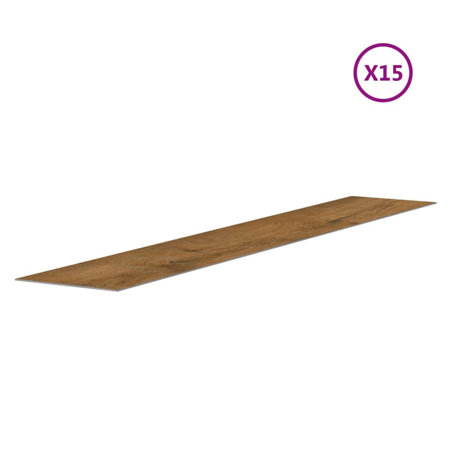 Wandpanelen houtlook 2,06 m² PVC bruin 15 Donkerbruin
