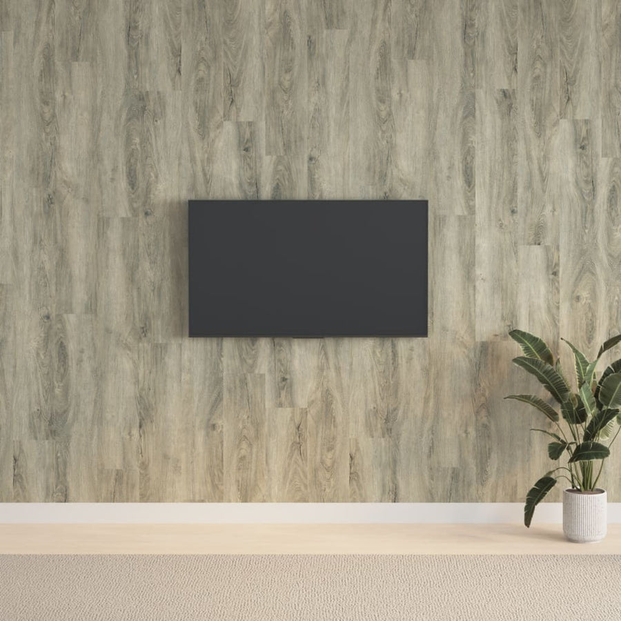 Wandpanelen Houtlook 2,06 M² Pvc Grijs