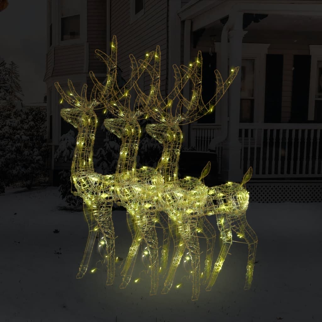 Kerstversieringen Rendier 120 Cm Acryl Warmwit 3