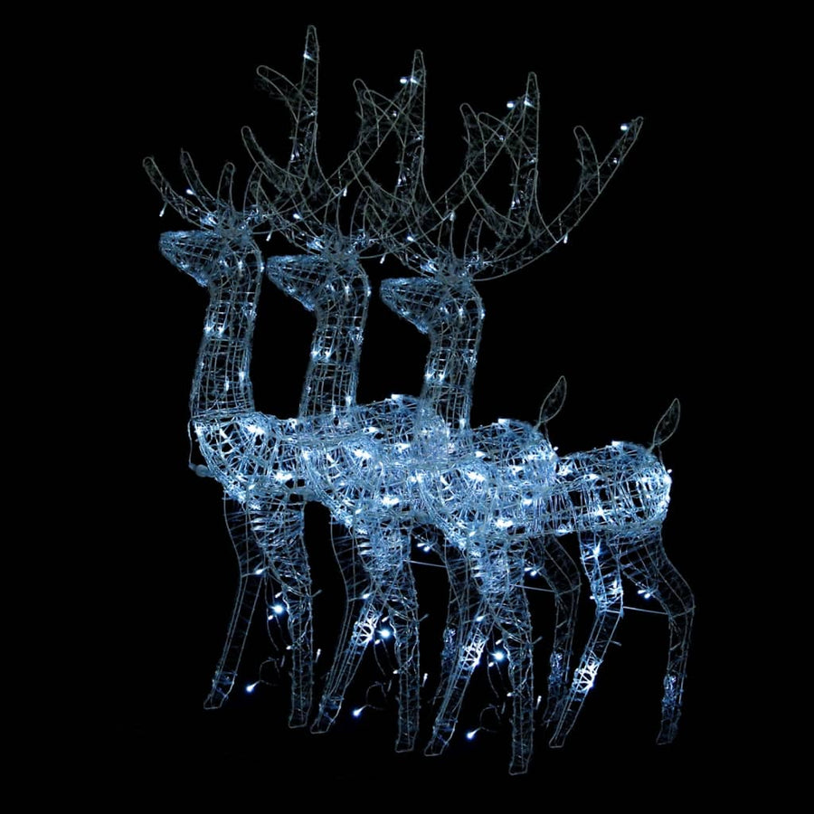 Kerstversieringen Rendier 120 Cm Acryl Koudwit 3