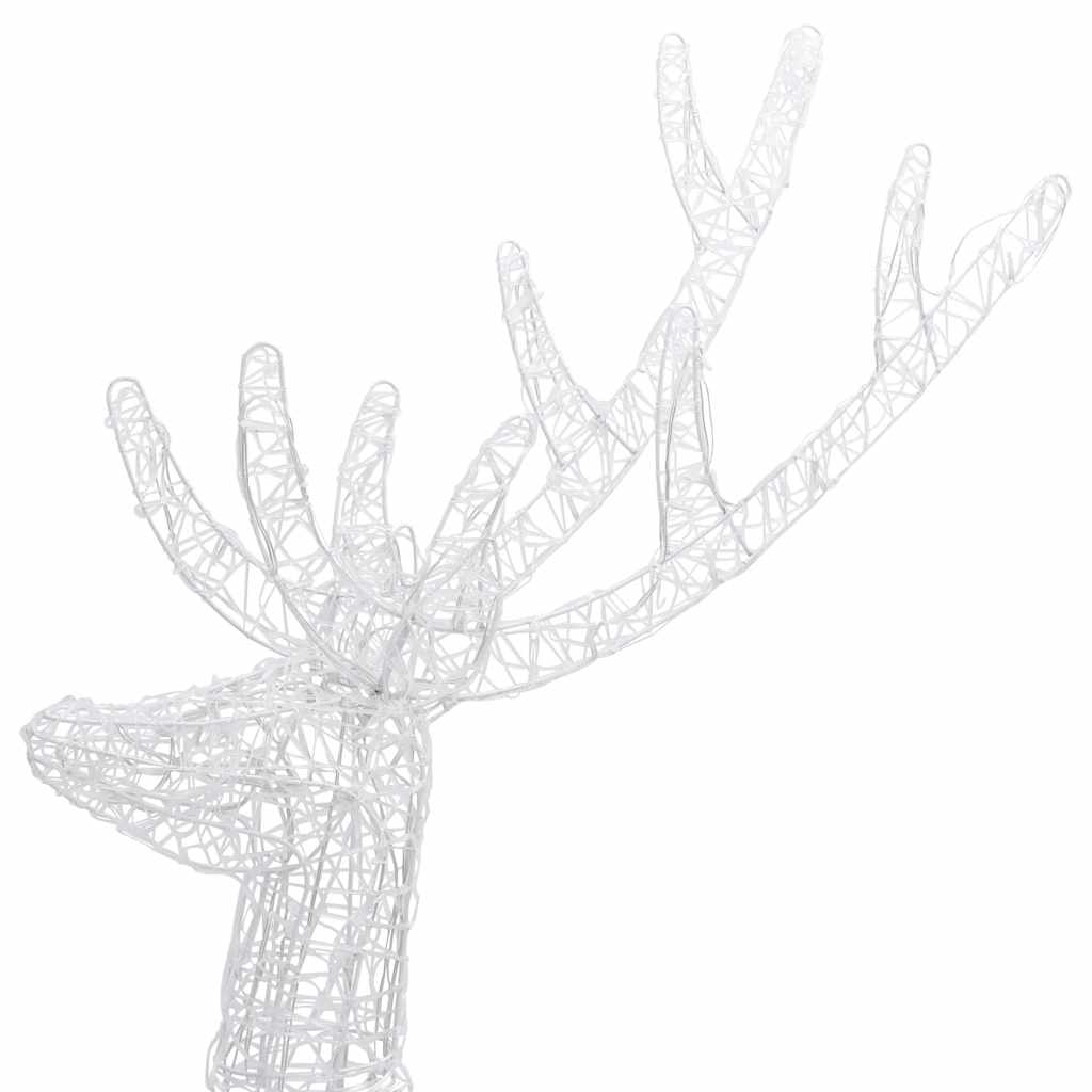 Kerstdecoratie Rendier Xxl 250 Led Meerkleurig 180Cm Acryl Multikleur 2