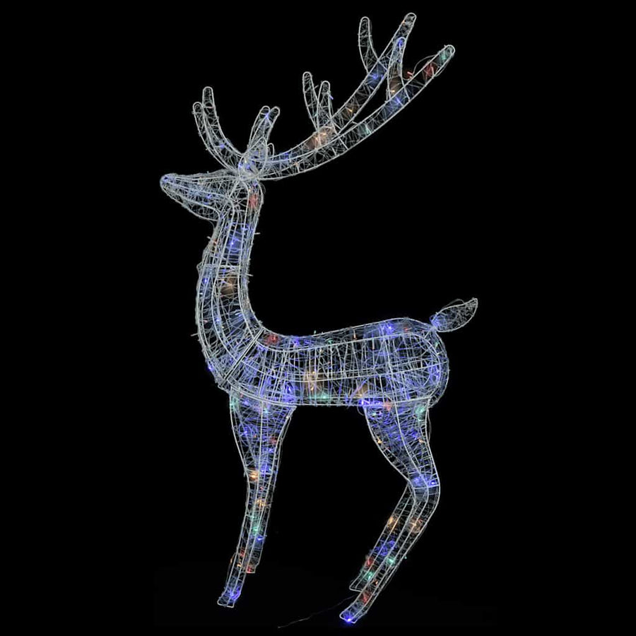 Kerstdecoratie Rendier Xxl 250 Led Meerkleurig 180Cm Acryl Multikleur 2