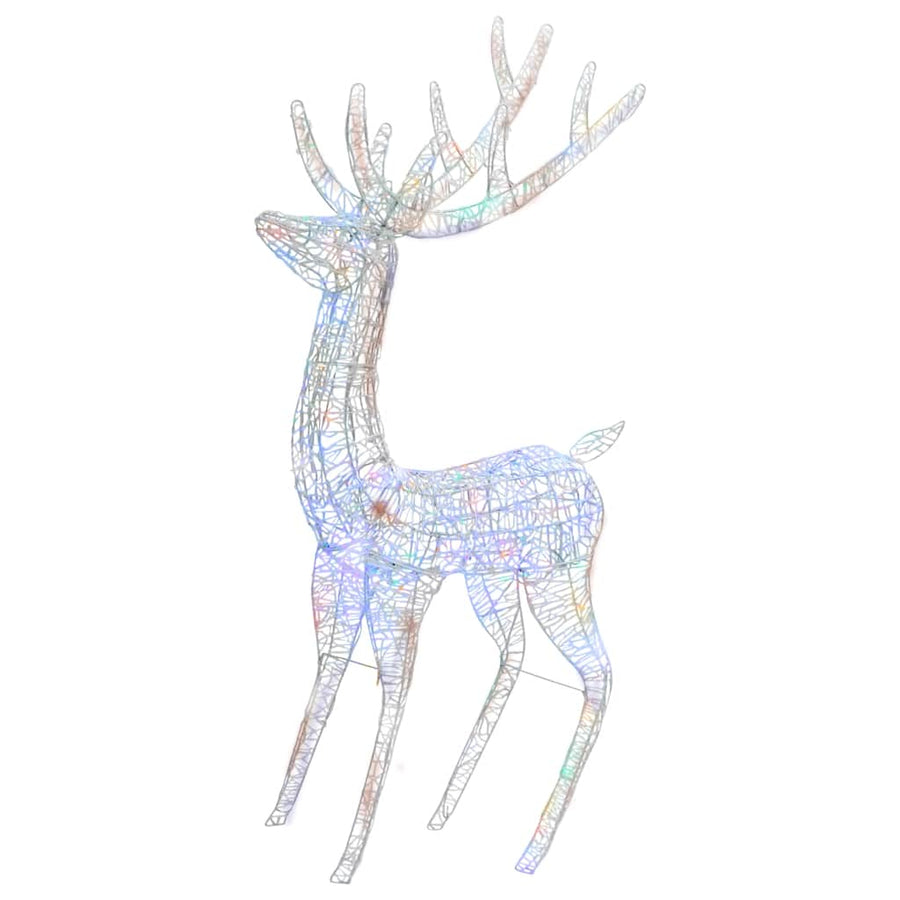 Kerstdecoratie Rendier Xxl 250 Led Meerkleurig 180Cm Acryl Multikleur 3