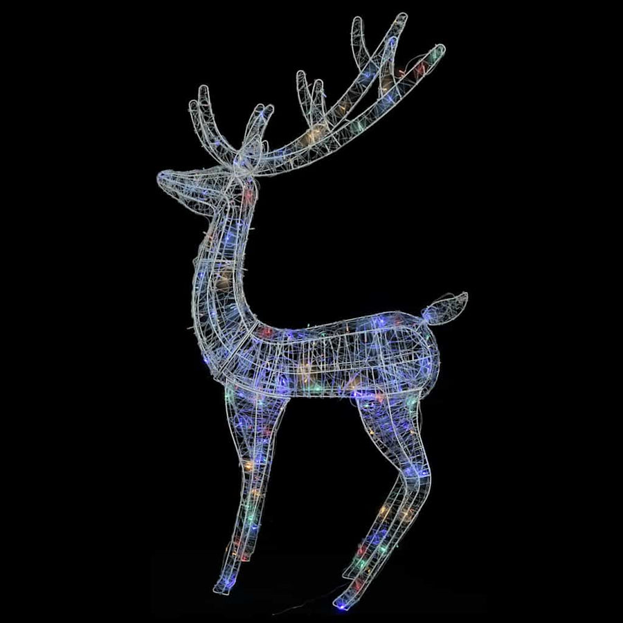 Kerstdecoratie Rendier Xxl 250 Led Meerkleurig 180Cm Acryl Multikleur 3