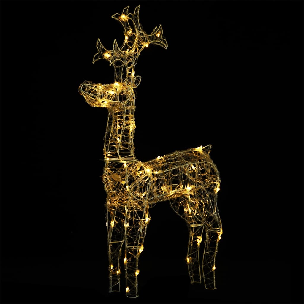 Kerstversiering Rendier 3 St 60X16X100 Cm Acryl
