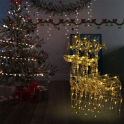 Christmas decoration reindeer 3 pcs 60x16x100 cm acrylic