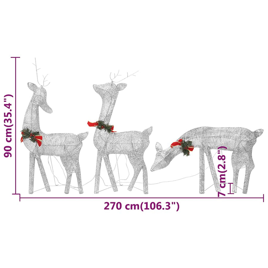 Kerstrendieren Koudwit Gaas Kleurig 6