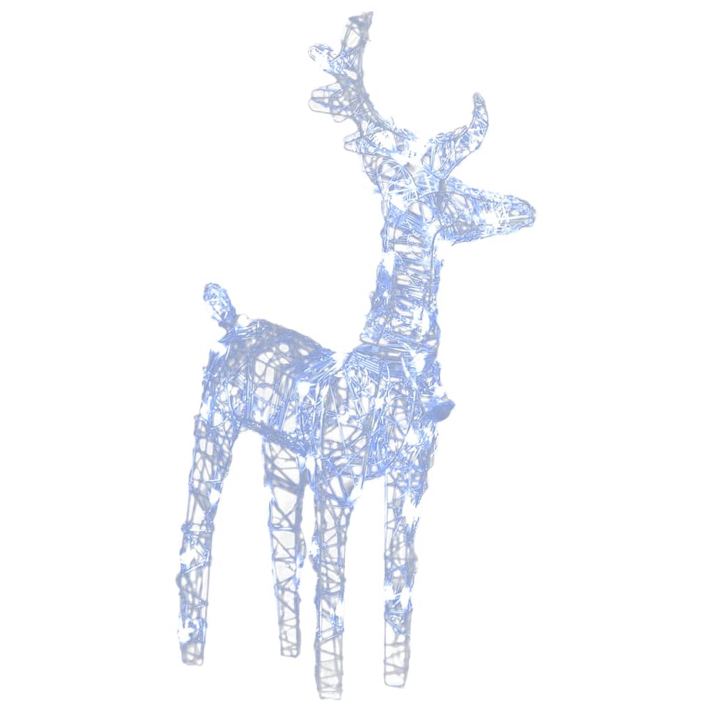 Kerstrendieren 4 St 160 Led's Acryl Koudwit