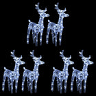 Kerstrendieren set 6 st 240 LED acryl koudwit 18x8.5x55 cm