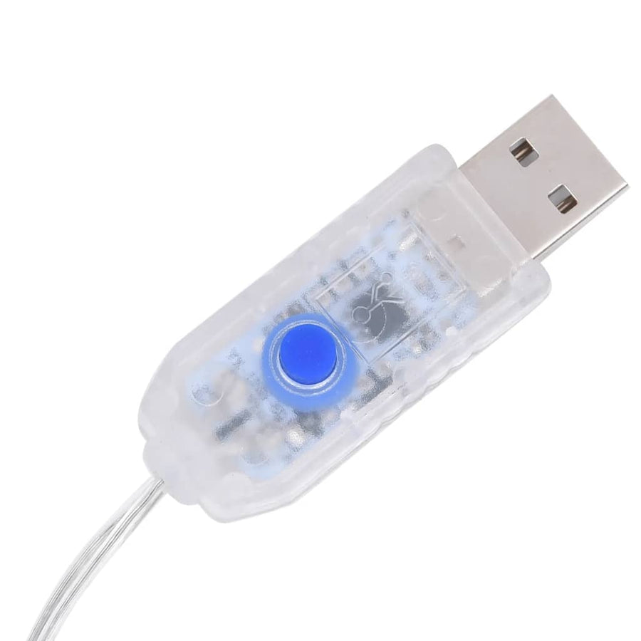 Kerstrendieren 6 st 240 LED's acryl blauw