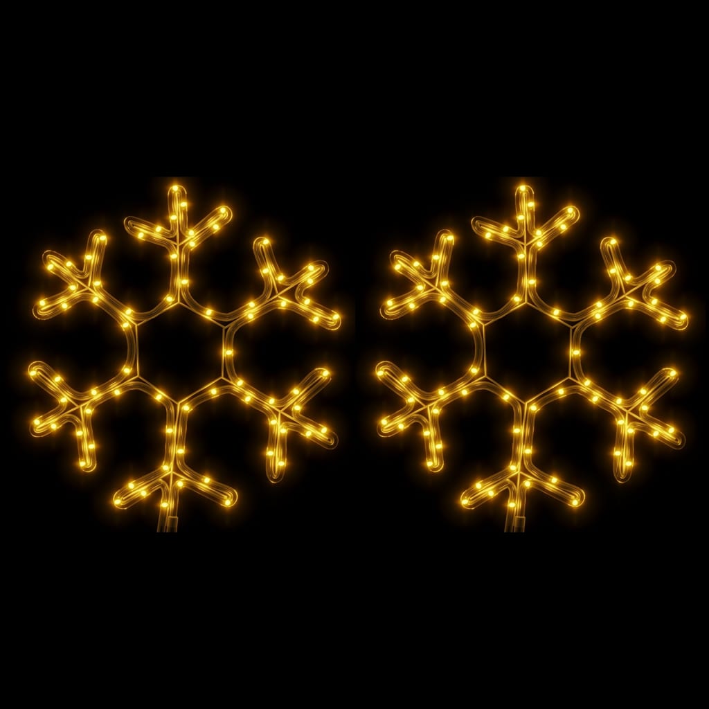 Kerstfiguur Sneeuwvlok Met Led's Warmwit 1 2 38 x 37 cm
