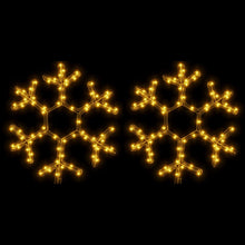 Kerstfiguur Sneeuwvlok Met Led's Warmwit 1 2 38 x 37 cm
