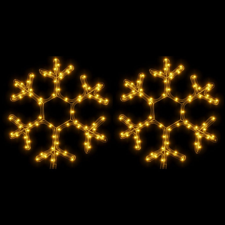 Kerstfiguur Sneeuwvlok Met Led's Warmwit 1 2 38 x 37 cm