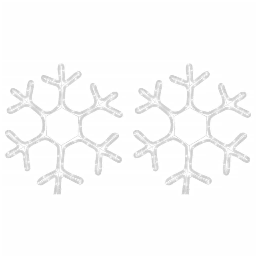 Kerstfiguur Sneeuwvlok Met Led's Warmwit 1 2 38 x 37 cm
