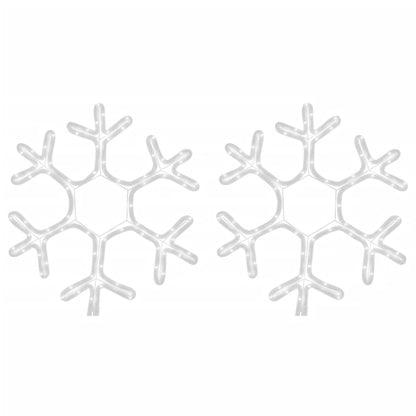 Kerstfiguur Sneeuwvlok Met Led's Warmwit 1 2 38 x 37 cm