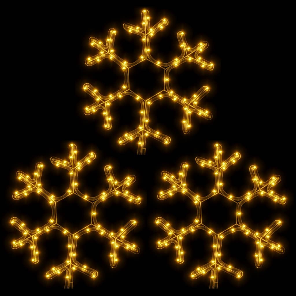 Kerstfiguur Sneeuwvlok Met Led's Warmwit 1 3 38 x 37 cm