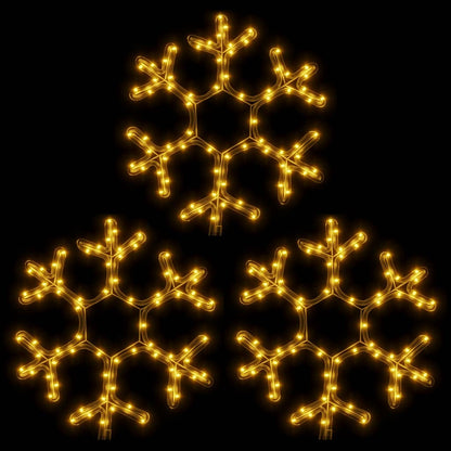 Kerstfiguur Sneeuwvlok Met Led's Warmwit 1 3 38 x 37 cm