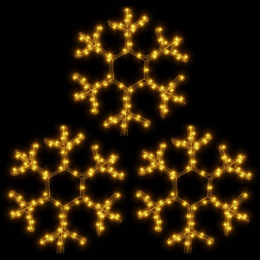 Kerstfiguur Sneeuwvlok Met Led's Warmwit 1 3 38 x 37 cm