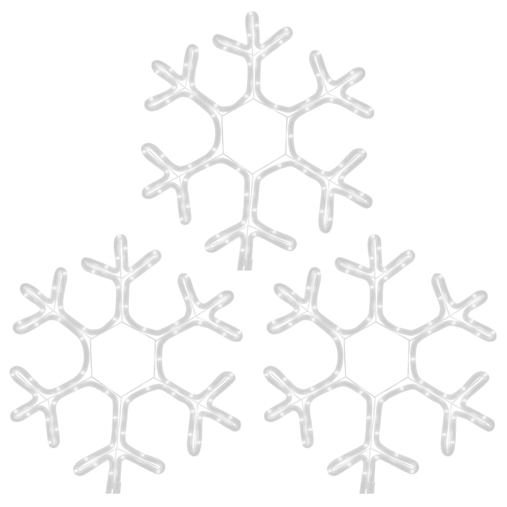 Kerstfiguur Sneeuwvlok Met Led's Warmwit 1 3 38 x 37 cm