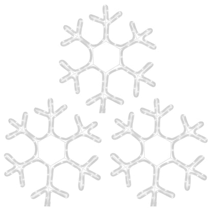 Kerstfiguur Sneeuwvlok Met Led's Warmwit 1 3 38 x 37 cm