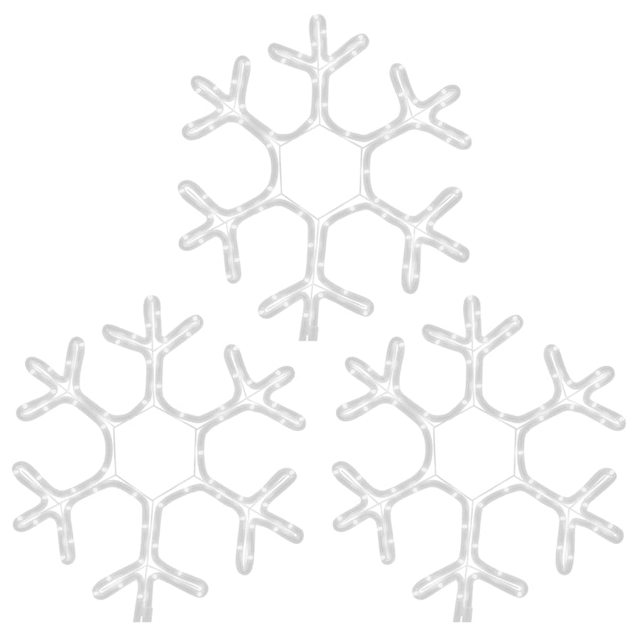 Kerstfiguur Sneeuwvlok Met Led's Warmwit 1 3 38 x 37 cm