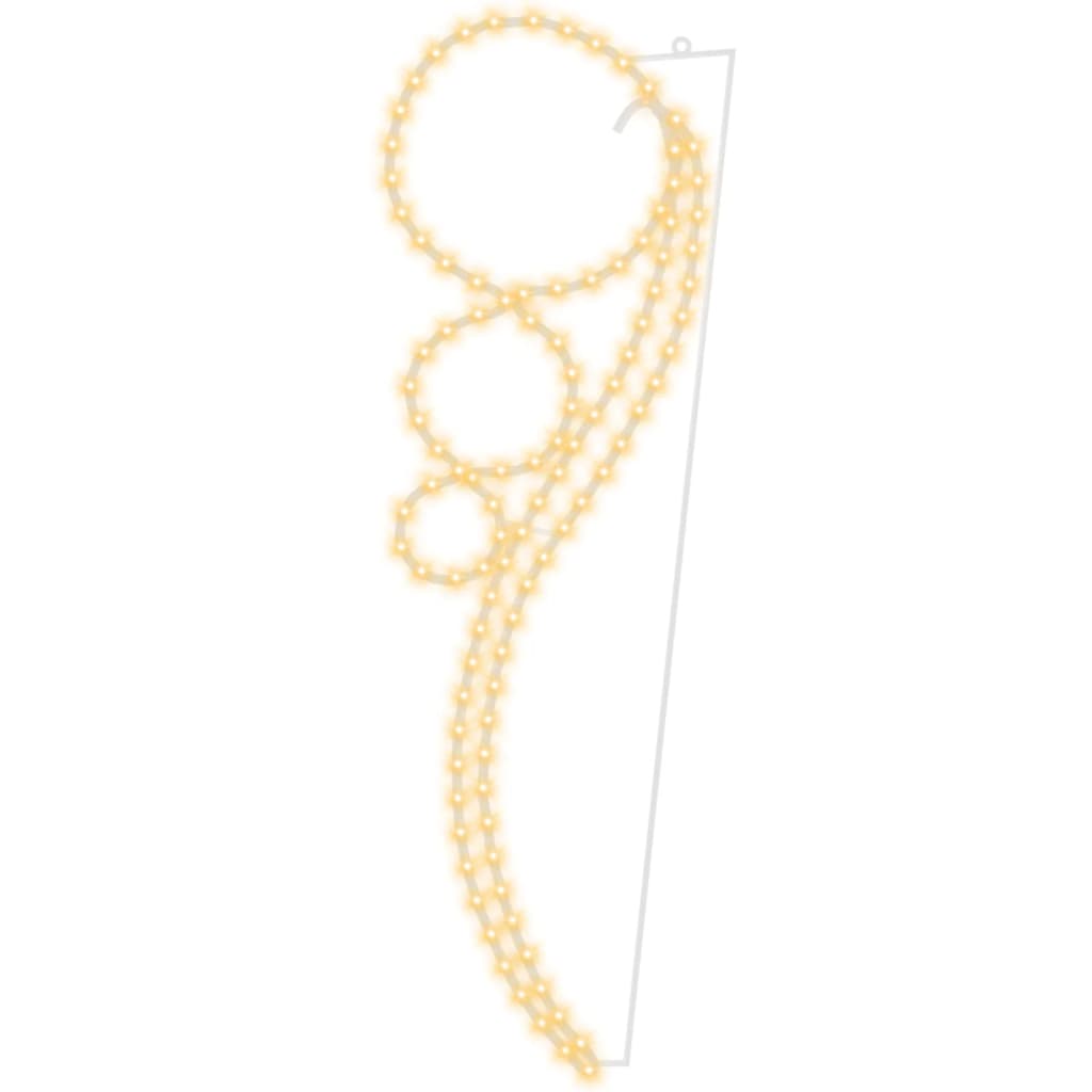 Lichtkabels 8 st balvormig 115,5x35x4,5 cm warmwit
